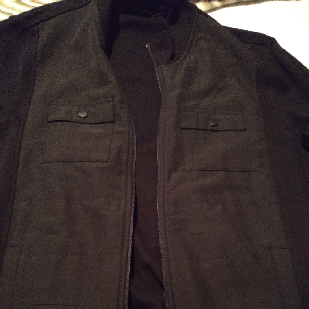 Black Alfini Dress Coat